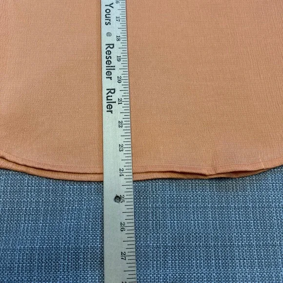 New Vince Camuto Puff Sleeve Top Medium Romantic Cottagecore Orange‎ Feminine - Picture 9 of 10